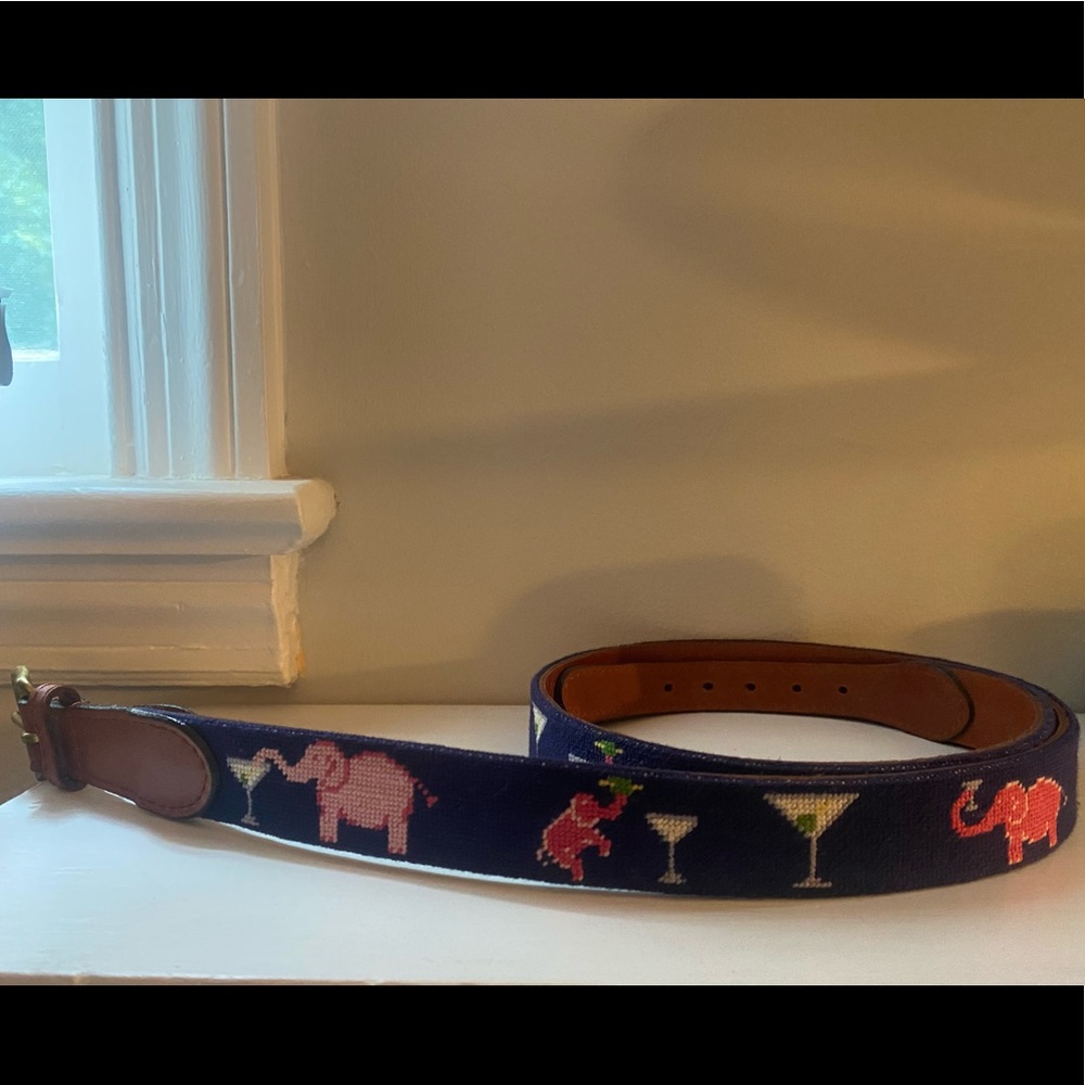 Smathers and Branson Needlepoint belt